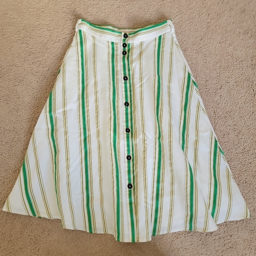 Anthropologie Hutch Baracoa Striped Skirt 4